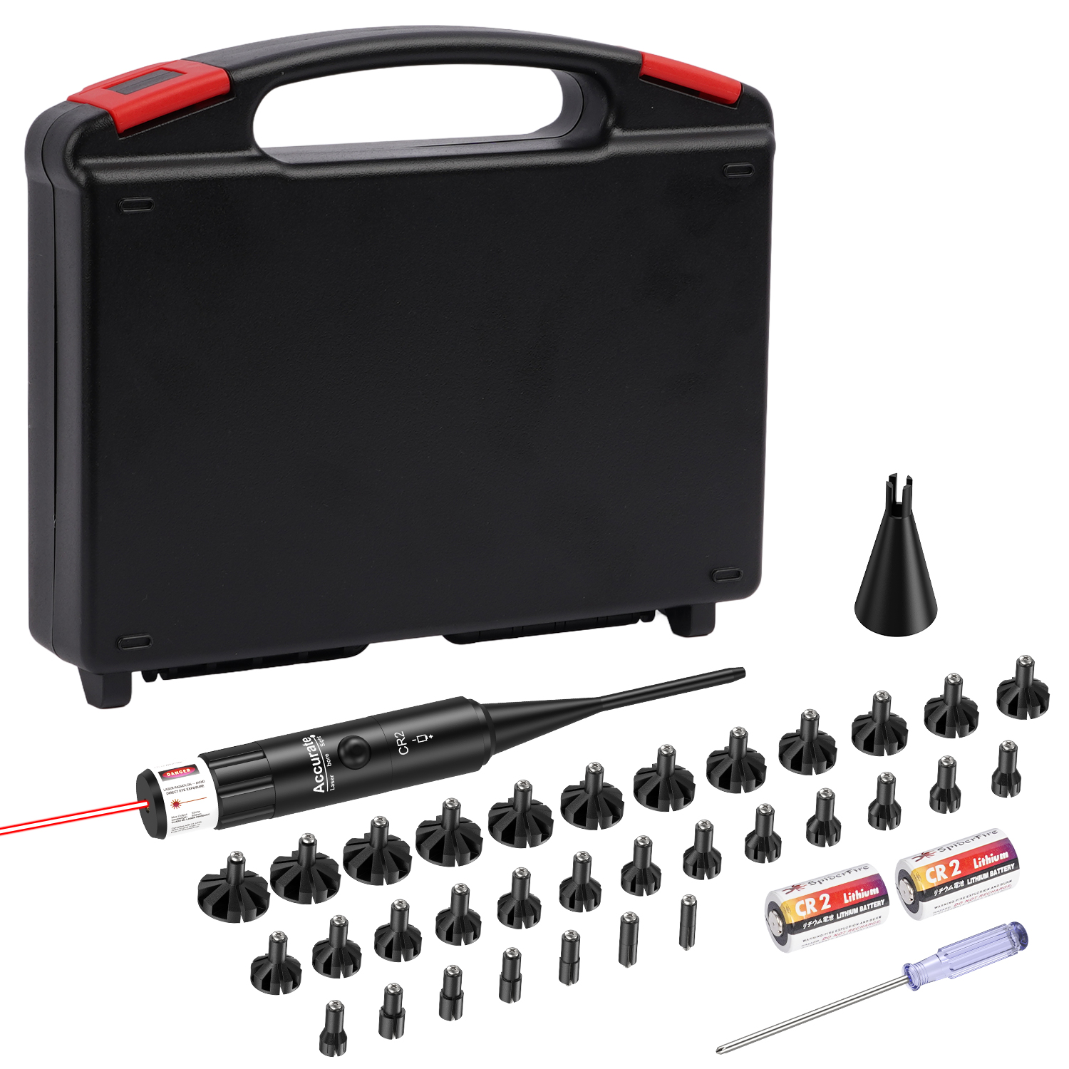 Laser Boresighter Kit - Multi-Caliber Laser Boresighter Kit with 32