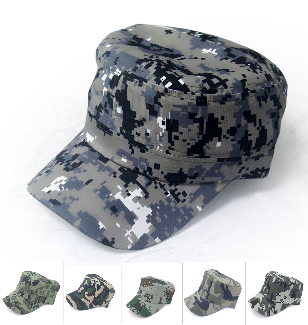Outdoor Hunting Logo - Adjustable Camouflag Hunting Cool Army Flat