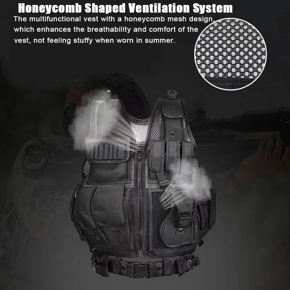 Adjustable Molle Tactical Vest - مراجعة Hunting Outdoor Jacket وسعره