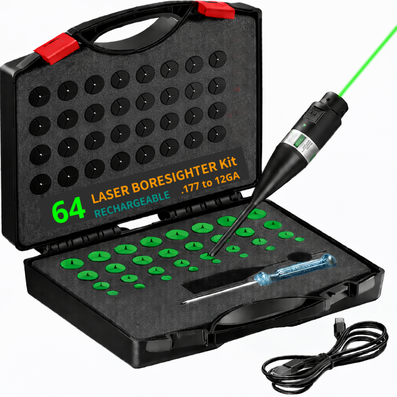 Laser Boresigher 64 Adapters K - مراجعة Laser Boresighter Kit وسعره