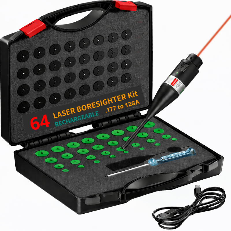 Laser Boresigher 64 Adapters K - مراجعة Laser Boresighter Kit وسعره