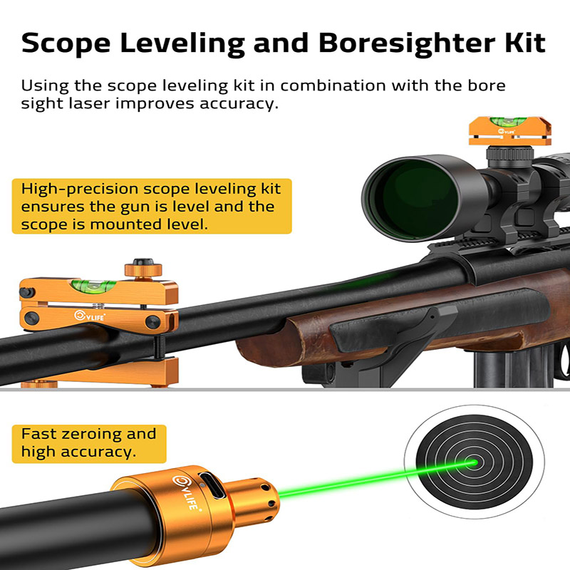 Scope Leveling Kit with Green/ - مراجعة Laser Boresighter Kit وسعره
