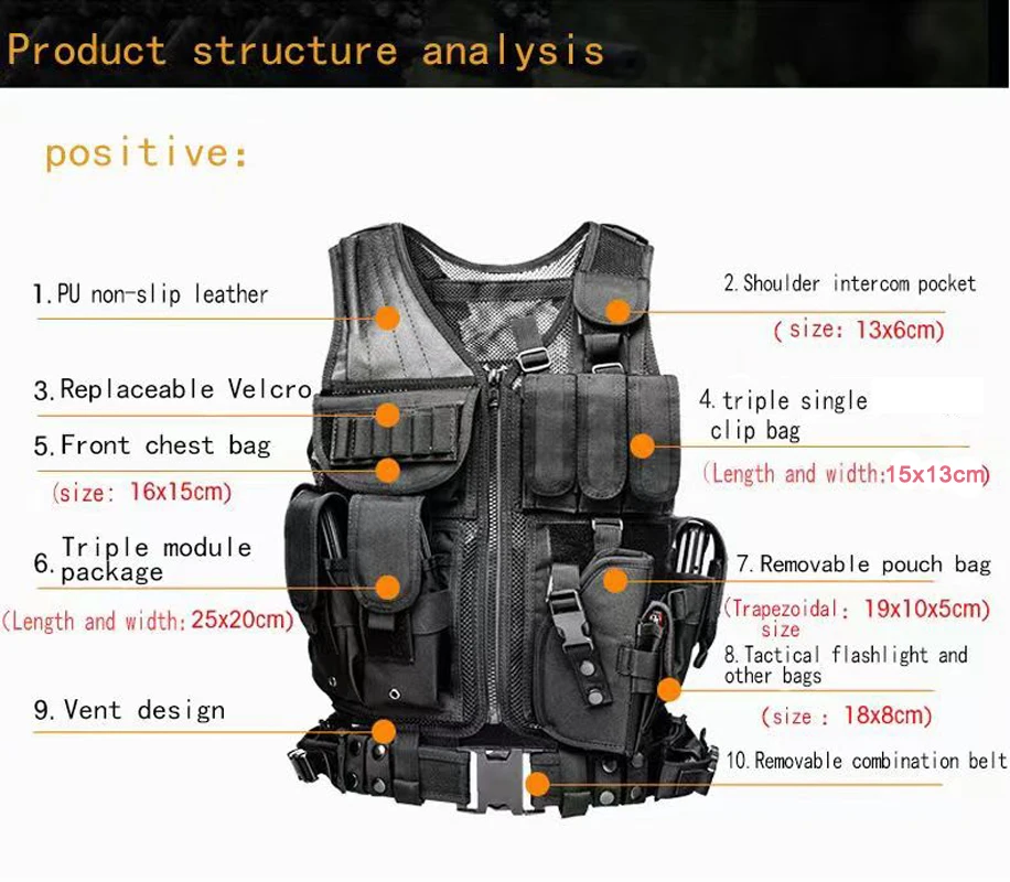 Adjustable Molle Tactical Vest - مراجعة Hunting Outdoor Jacket وسعره