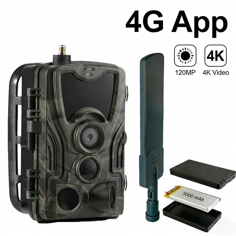 4G 4K 120MP Live Video 5000mAh - مراجعة Outdoor Hunting Video Camera وسعره