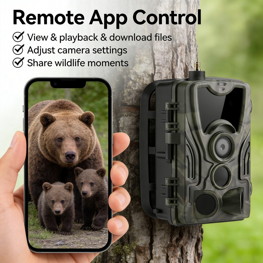 4G 4K 120MP Live Video 5000mAh - مراجعة Outdoor Hunting Video Camera وسعره