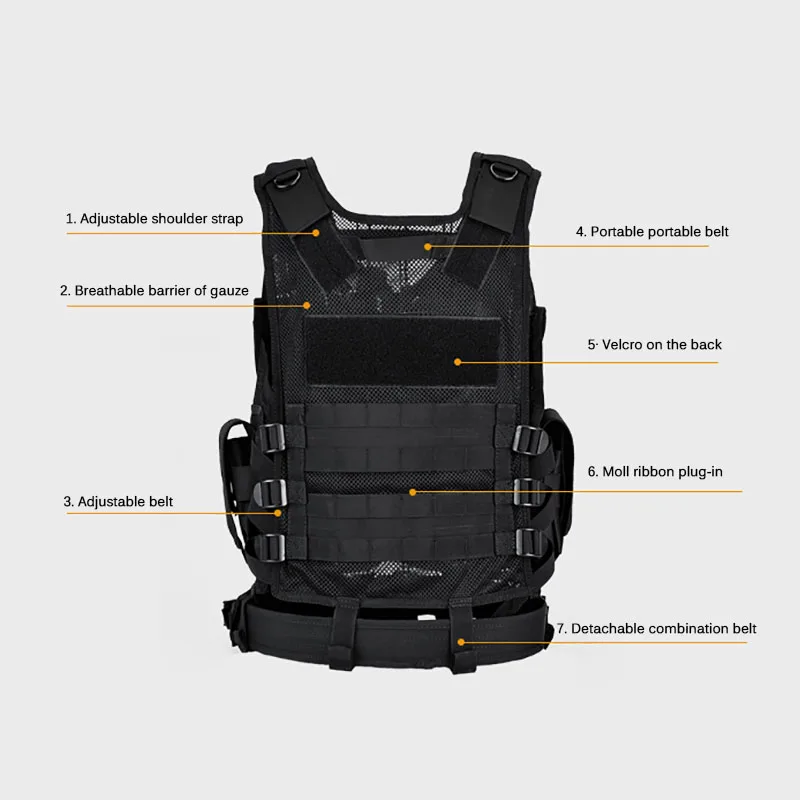 Adjustable Molle Tactical Vest - مراجعة Hunting Outdoor Jacket وسعره