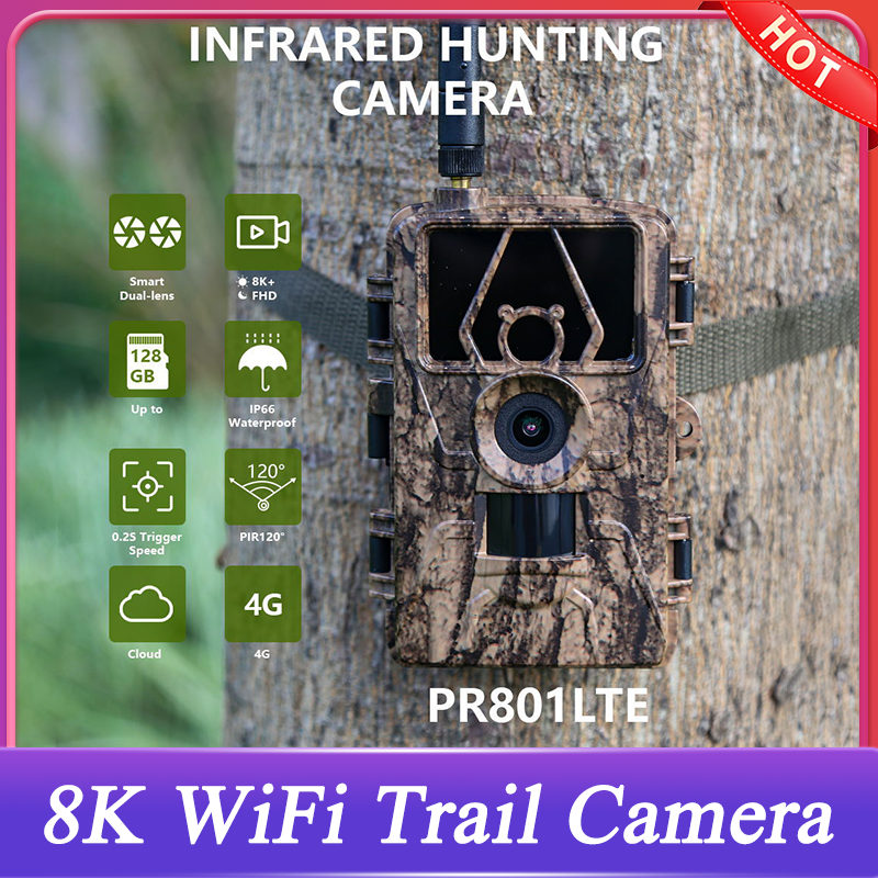 8K 60MP WiFi Trail Camera Wate - مراجعة Outdoor Hunting Video Camera وسعره