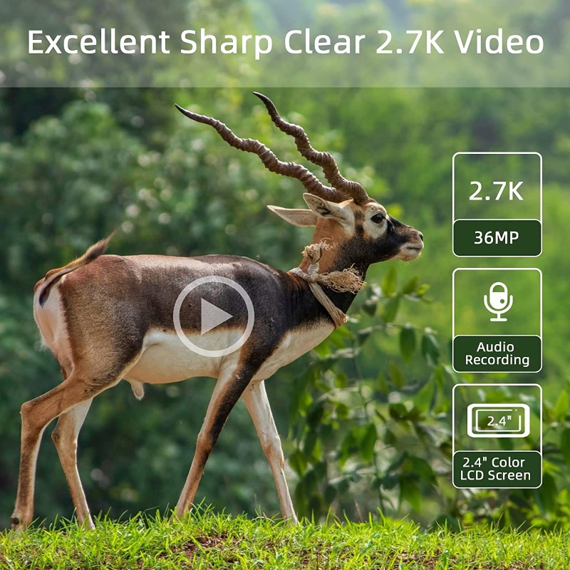 Outdoor Wildlife Camera 4K 36M - مراجعة Outdoor Hunting Video Camera وسعره
