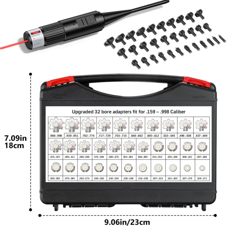 Rechargeable Laser Boresigher  - مراجعة Laser Boresighter Kit وسعره