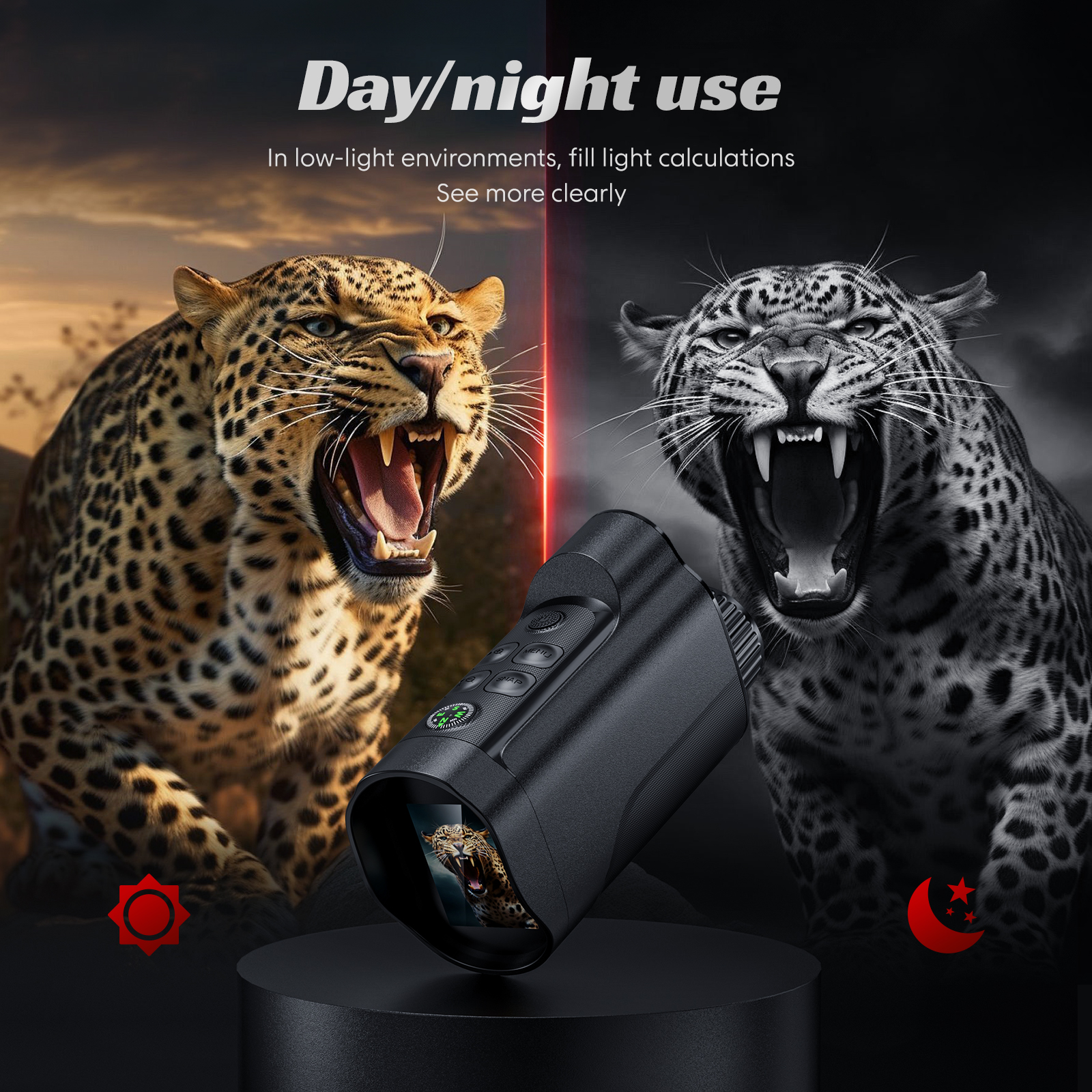 Night Vision Monoculars 1080P  - مراجعة Outdoor Hunting Videos وسعره