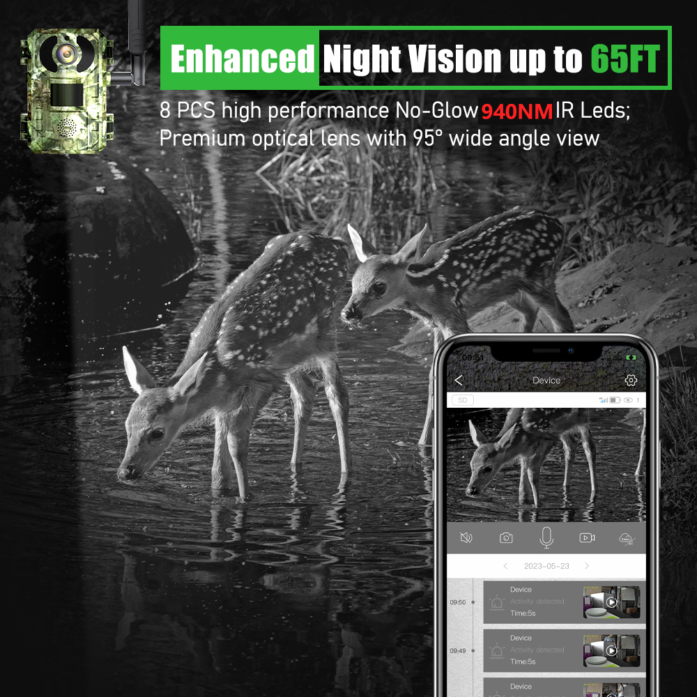 EU Band 4G Cellular LTE Live V - مراجعة Outdoor Hunting Video Camera وسعره