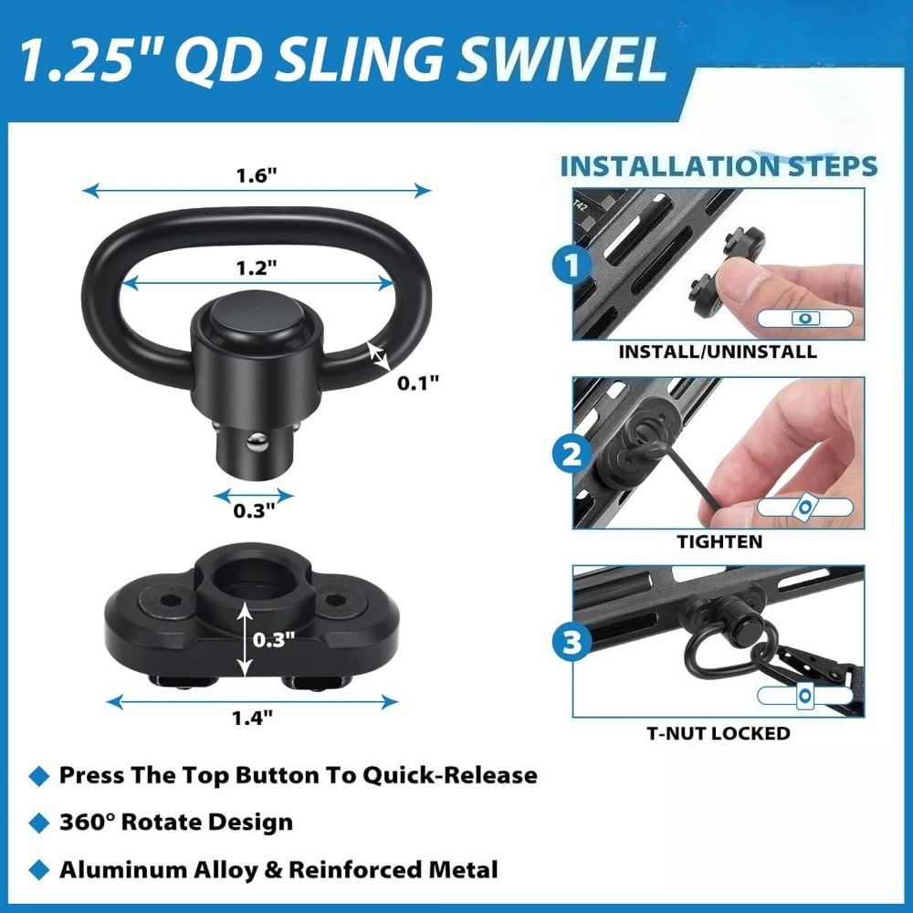 Tactical 2 Point Rifle Sling Q - مراجعة Outdoor Hunting Rifle وسعره