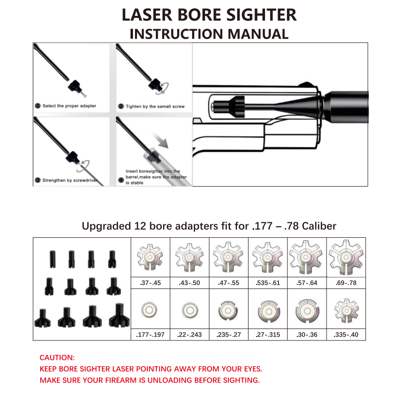 Bore Sight Kit 12Adpaters Lase - مراجعة Laser Boresighter Kit وسعره