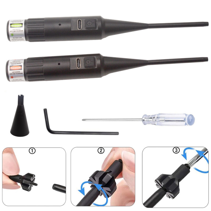 Bore Sight Kit 12Adpaters Lase - مراجعة Laser Boresighter Kit وسعره