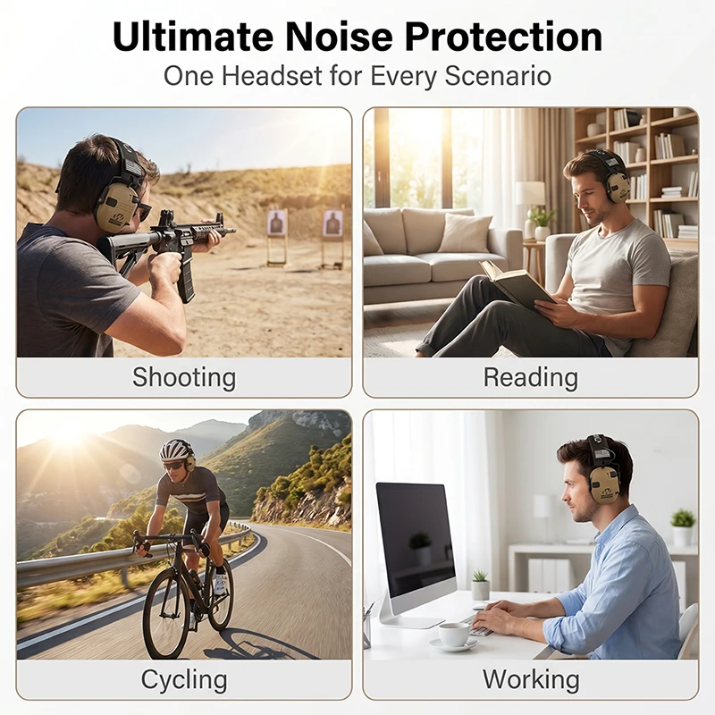 W1 Electronic Shooting Earmuff - مراجعة Outdoor Hunting Videos وسعره