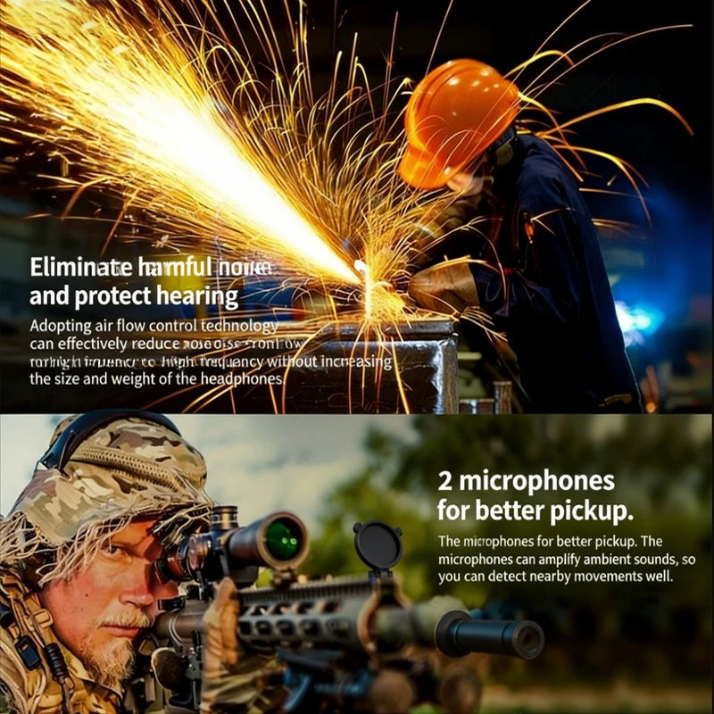W1 Electronic Shooting Earmuff - مراجعة Outdoor Hunting Videos وسعره