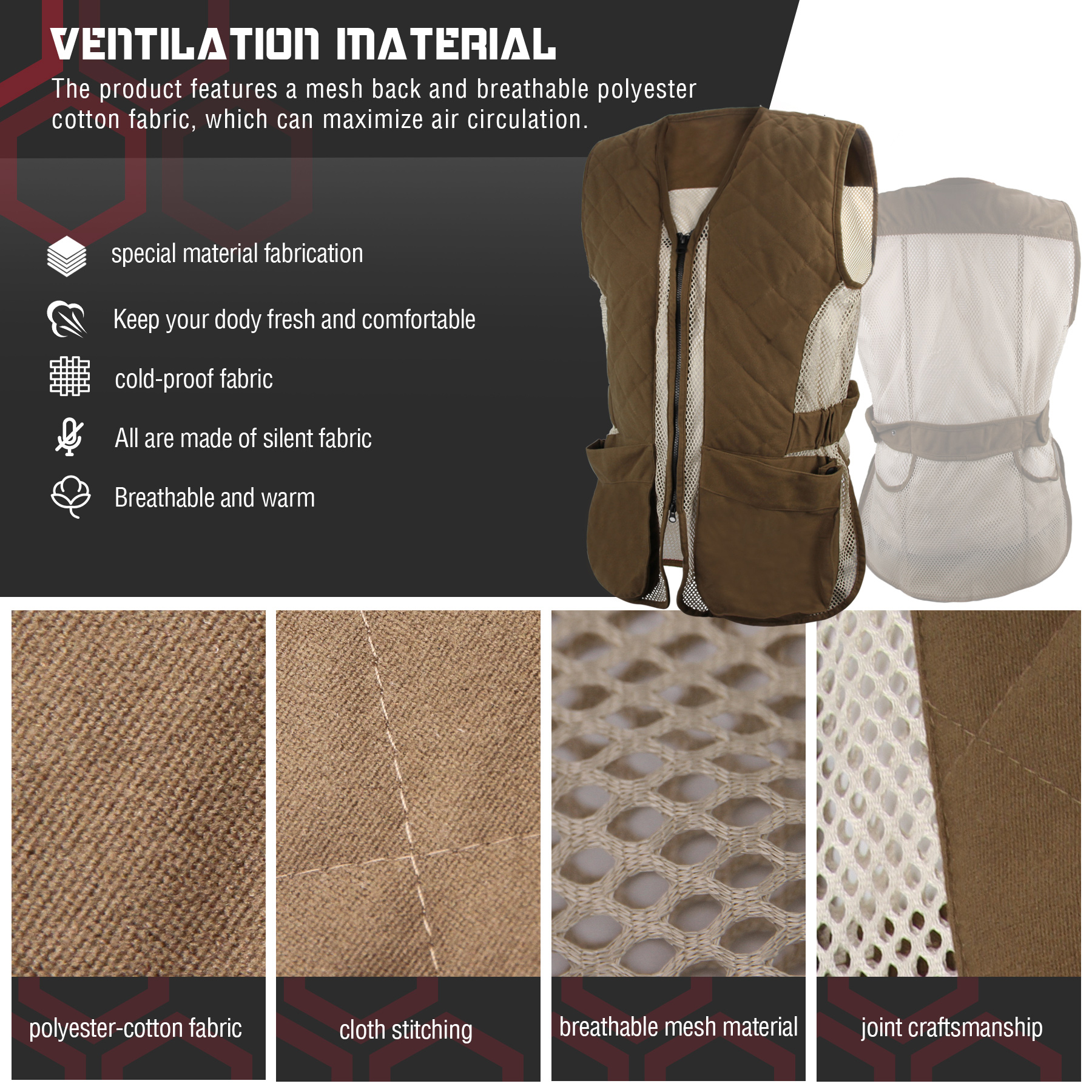 GUGULUZA Outdoor Hunting Vest  - مراجعة Hunting Outdoor Jacket وسعره