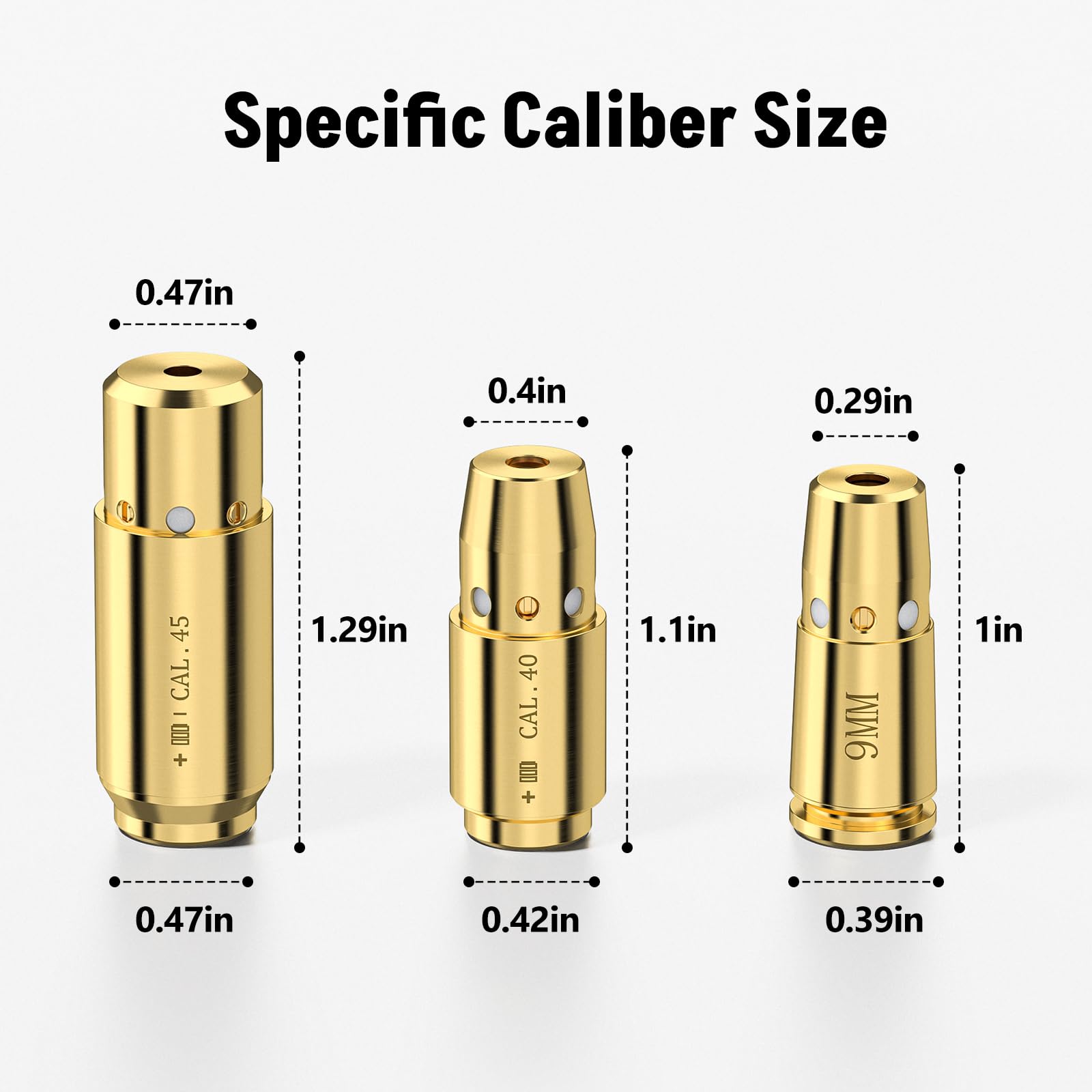 3Pcs Laser Bore Sight 9MM .40  - مراجعة Laser Boresighter Kit وسعره