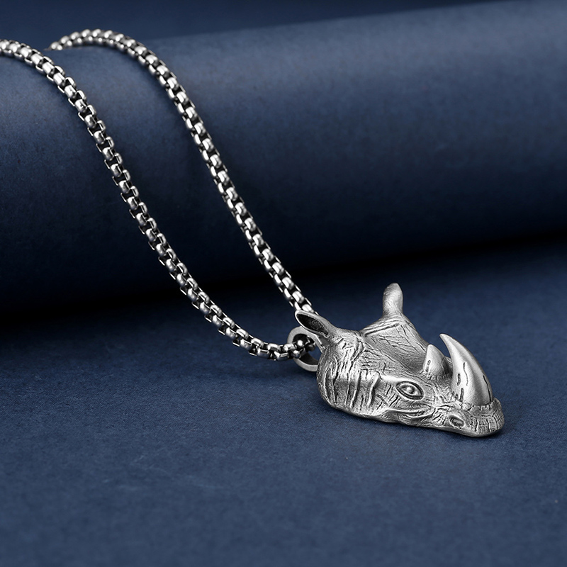 1Pcs Pure Tin Rhino Head Penda - مراجعة Wildman Hunting & Outdoor Price List وسعره