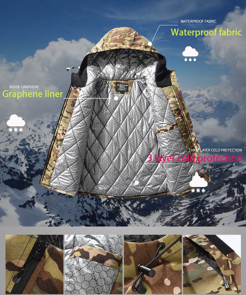 Men Heating Parkas Tactical Ja - مراجعة Hunting Outdoor Jacket وسعره