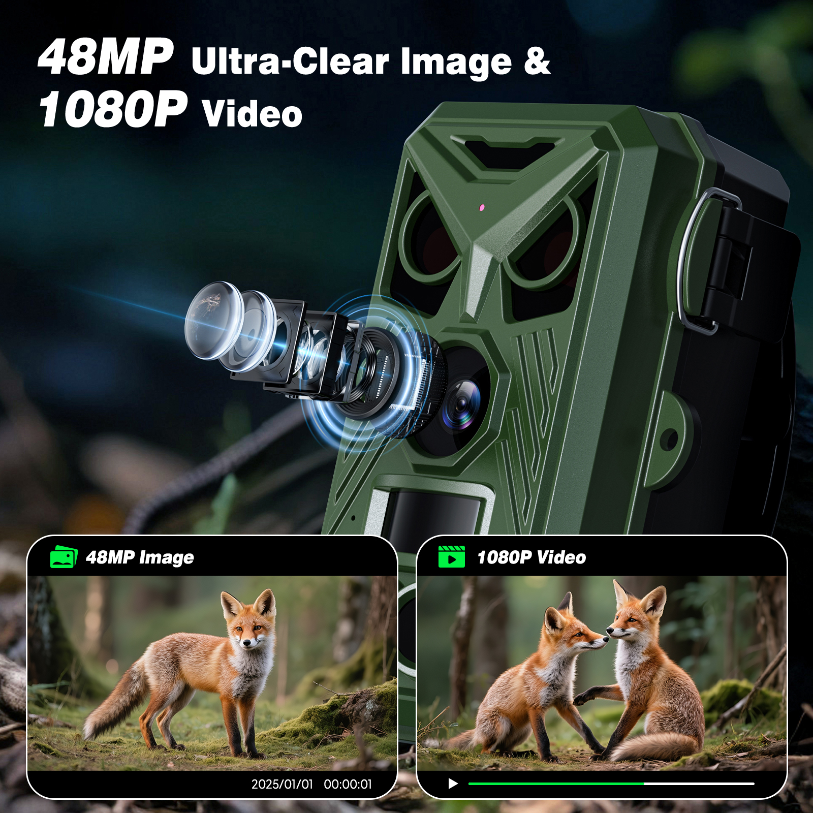 HD Infrared Hunting Camera 2.4 - مراجعة Outdoor Hunting Video Camera وسعره