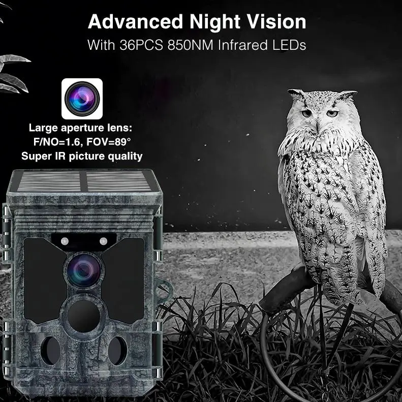 New Technology 4K Solar Panel  - مراجعة Outdoor Hunting Video Camera وسعره