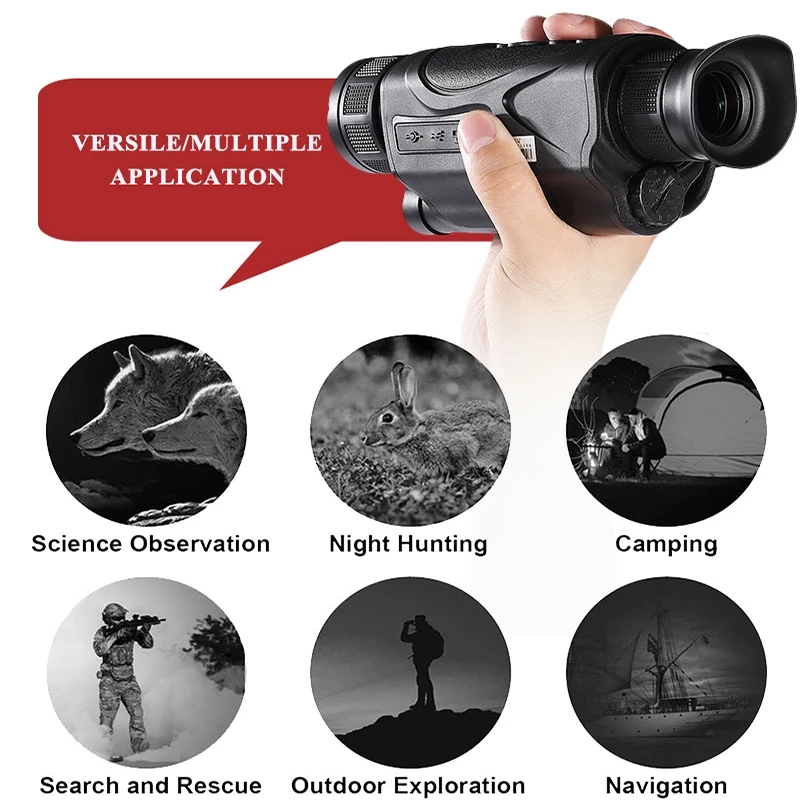 HD Digital Night Vision Monocu - مراجعة Outdoor Hunting Video Camera وسعره