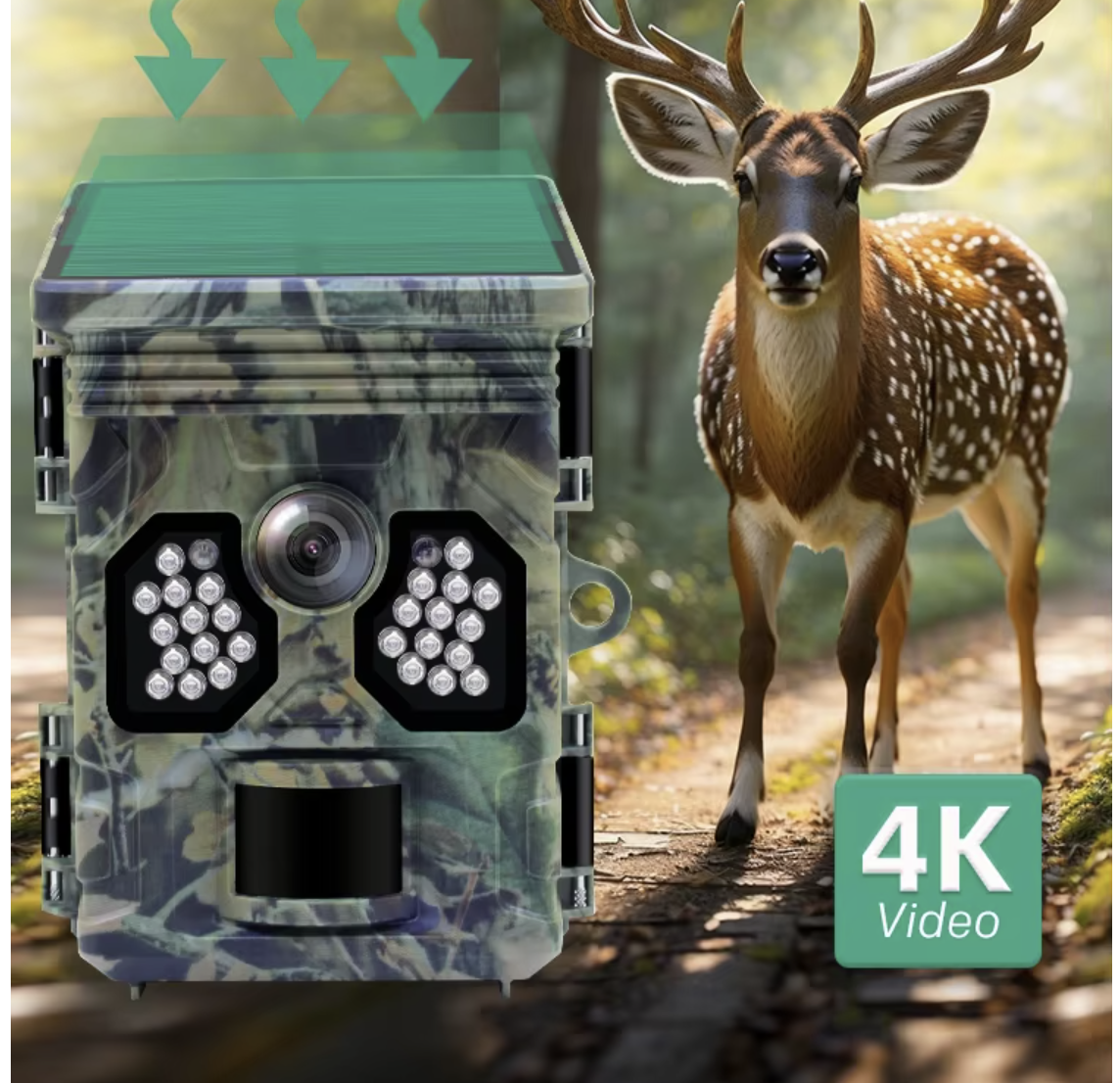 Solar Wildlife 50MP 4K Video T - مراجعة Outdoor Hunting Video Camera وسعره