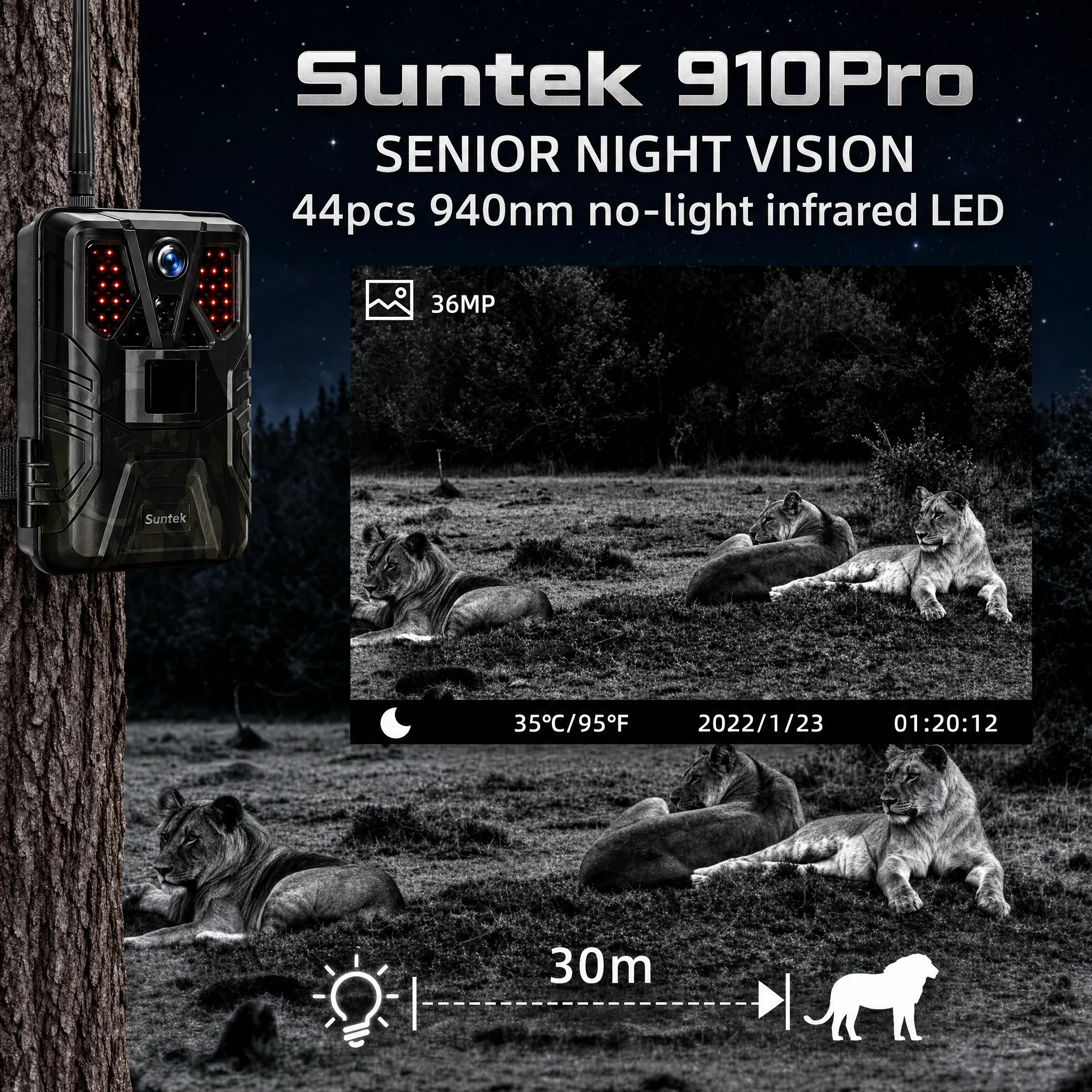 4K 30fps Trail Camera with APP - مراجعة Outdoor Hunting Video Camera وسعره