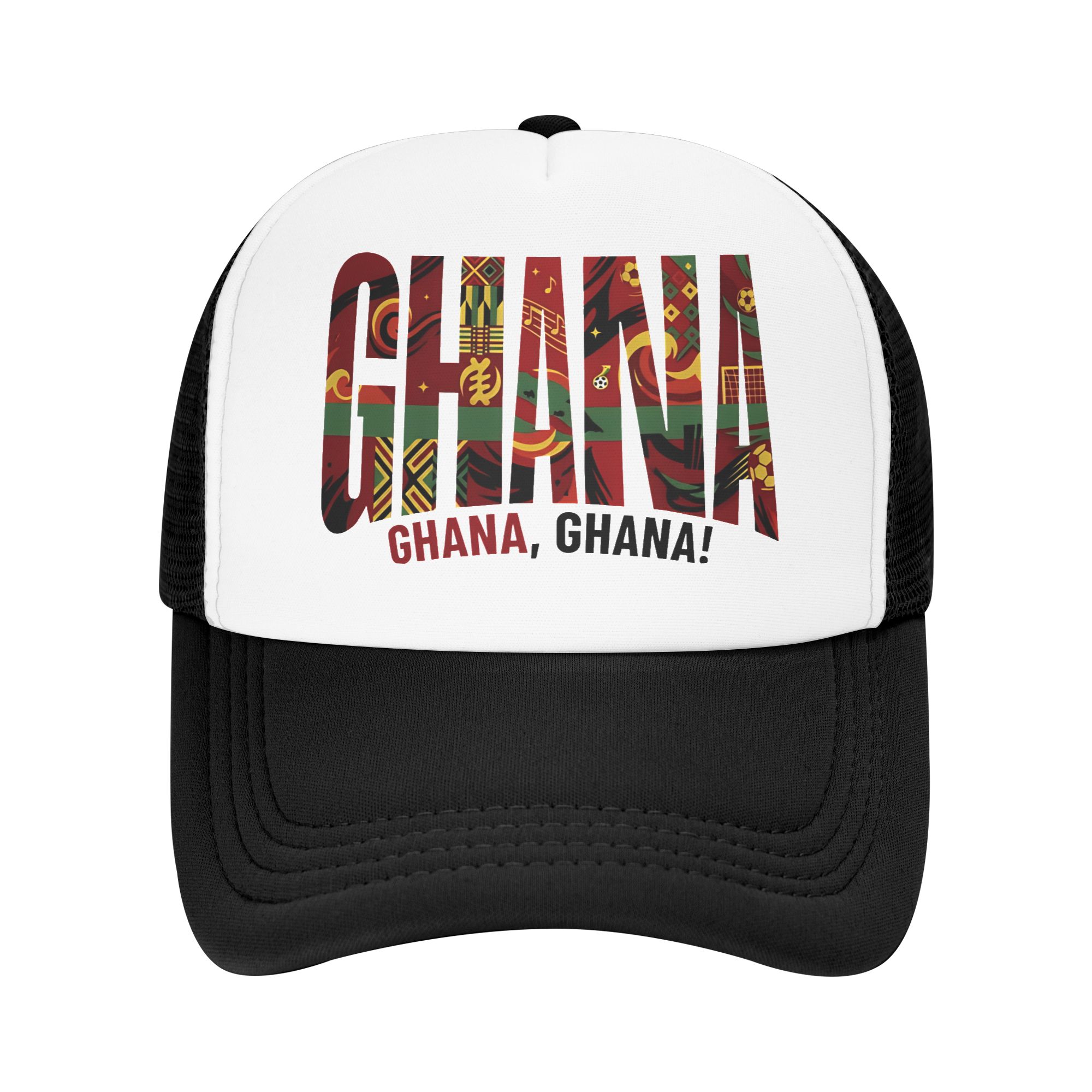 Ghana National Team  Sun Hats  - مراجعة Outdoor Hunting Logo وسعره