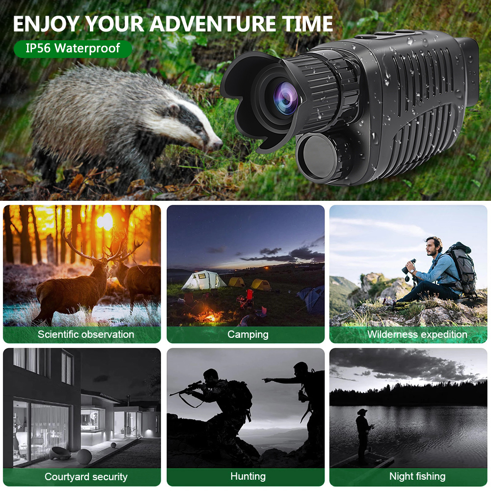 1080P HD Monocular Night Visio - مراجعة Outdoor Hunting Digital Night Vision وسعره