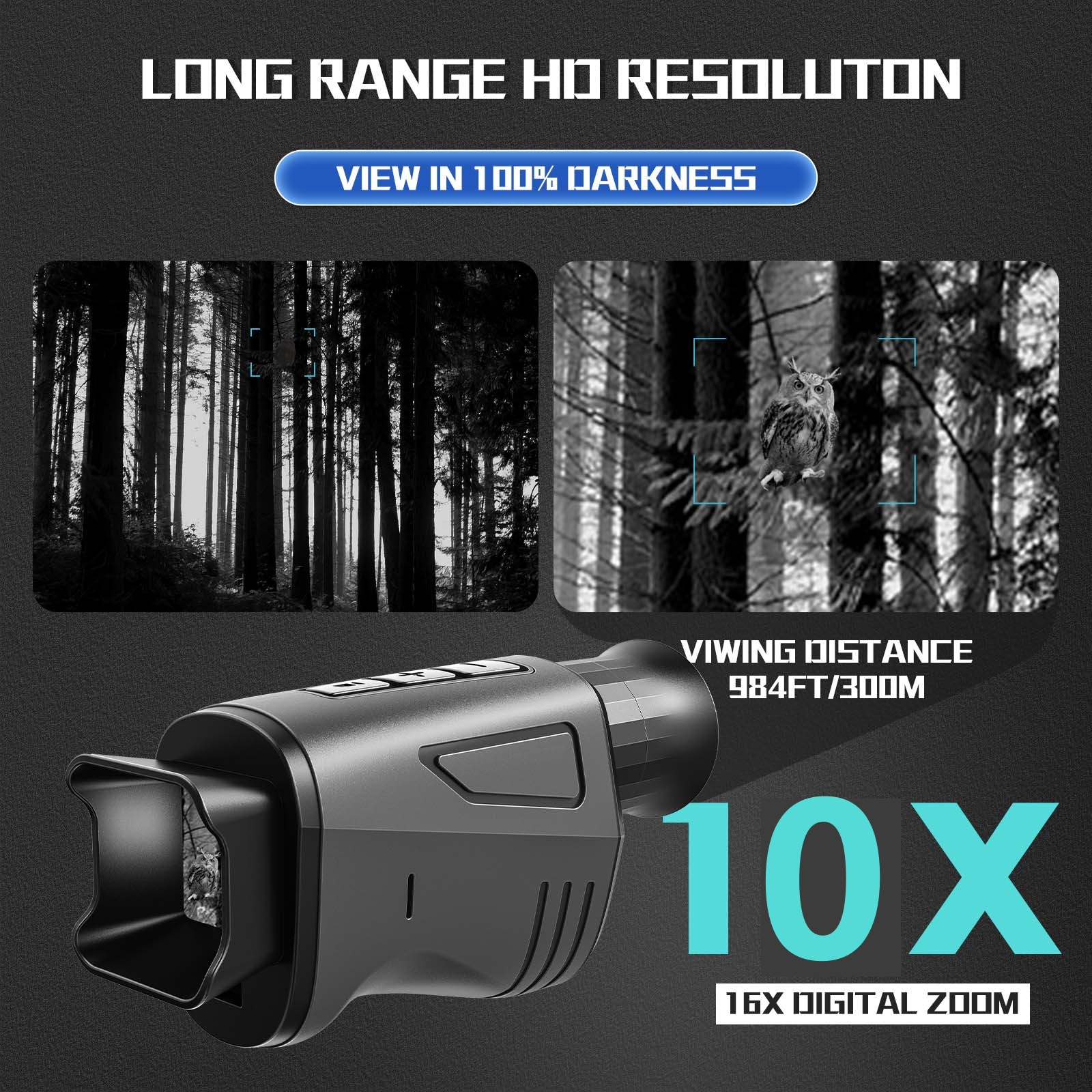 1080P HD Monocular Night Visio - مراجعة Outdoor Hunting Digital Night Vision وسعره