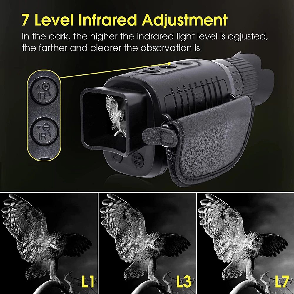 1080P HD Monocular Night Visio - مراجعة Outdoor Hunting Digital Night Vision وسعره